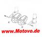 Preview: Lampenhalter-Set, CNC Alu-schwarz, 35-37 mm, 4 schwarze Schellen