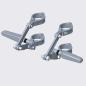 Preview: CNC Lampenhalter-Set in schwarz, 49 mm