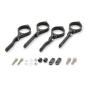 Preview: CNC Lampenhalter-Set in schwarz, 39 mm