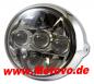 Preview: LED-Scheinwerfer 7", FARGO, M8 seitlich, chrom, E-geprüft