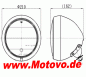 Preview: LED-Scheinwerfer 7", "HD-Style" in mattschwarz