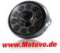 Preview: LED-Scheinwerfer 7","British Style", chrom, E-geprüft