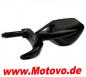Preview: 1 Lenkerendenspiegel VIPER, 7491, schwarz, links, Aluminium