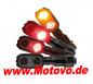 Preview: LED-Blinker Rücklichtkombi Fluted, schwarz, getönt, E-geprüft
