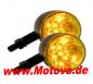 Preview: 1 Paar LED Blinker/  Standlichtkombi Prisma, schwarz-matt, klares Glas