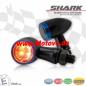 Preview: 1 Paar SMD-Blinker RL-Kombi "Shark", Alu, schwarz/blau