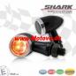 Preview: 1 Paar SMD-Blinker RL-Kombi "Shark", Alu, schwarz/silber