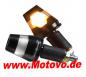 Preview: 1 Paar ALU-Lenkerendenblinker Conic mit LED