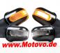 Preview: 1 Paar ALU-Lenkerendenblinker Rondo mit LED in schwarz
