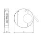 Preview: USB-C-Steckdose "Slim", 1-fach, 12V DC, 5V/3A, 9V/2A, 12V/1,5A