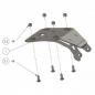Preview: Kennzeichenhalter YAMAHA YZF R3 320, Bj. 19-, verstellbar, inkl. Reflektorhalter