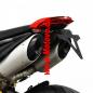Preview: Kennzeichenhalter DUCATI Hypermotard 950, 19-, verstellbar, schwarz, inklusive Reflektorhalter