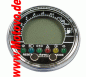 Preview: ACE-2755 Multifunktionelles Digitalinstrument, chrom, Einbau-Tacho Drehzahlmesser-Uhr