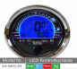 Preview: ACE-MD52-253 Multifunktionales Digitalinstrument in chrom inklusive Tacho, Drehzahlmesser, Tankanzeige