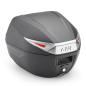 Preview: Givi C30NT - Monolock Topcase mit Platte schwarz, mit transparenten Reflektoren