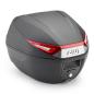 Preview: Givi C30N - Monolock Topcase mit Platte schwarz, mit roten Reflektoren