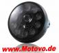 Preview: LED-Scheinwerfer 7","British Style", mattschwarz, E-geprüft