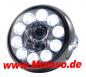 Preview: LED-Scheinwerfer 7","British Style", chrom, E-geprüft