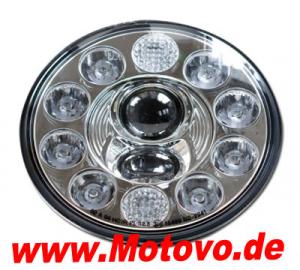LED-Scheinwerfereinsatz 7 Zoll in chrom