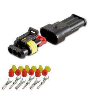 AMP Superseal Gehäuse Set, 3-polig
