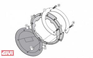Givi BF09 TANKBEFESTIGUNG FÜR TANKLOCK TANKRUCKSÄCKE für Ducati Monster 696/796/1100/EVO