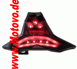 LED Rücklicht Kawasaki Z1000 14-, ZX10R 16-, getöntes Glas, E-geprüft