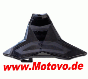 LED Rücklicht Kawasaki Z1000 14-, ZX10R 16-, getöntes Glas, E-geprüft