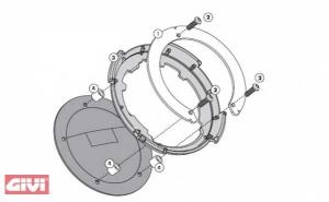 Givi BF12 TANKBEFESTIGUNG FÜR TANKLOCK TANKRUCKSÄCKE für KTM 125 Duke Bj. 11-
