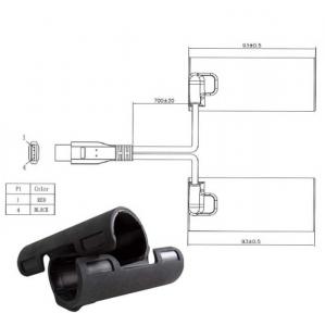 Heizklemmschalen "X-CLAWS", KOSO, DC 5V/10W/2,1A