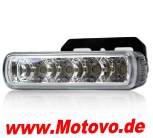 Tagfahrlicht-LED mit 4 Led`s, E-geprüft