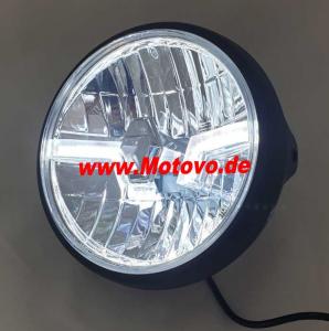 Preview: LED-Scheinwerfer "Flash" in schwarz-matt