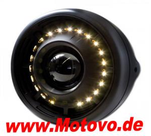 Ellipsoid-Scheinwerfer 7", Angel Eye, E-geprüft