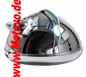 LED-Scheinwerfer 7", "HD-Style" in chrom