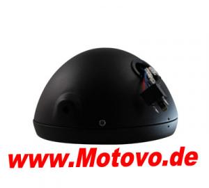 LED-Scheinwerfer 7","British Style", mattschwarz, E-geprüft