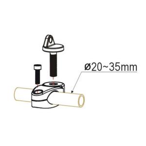 Preview: Halteklemme Scheinwerfer für Atv & Motorräder