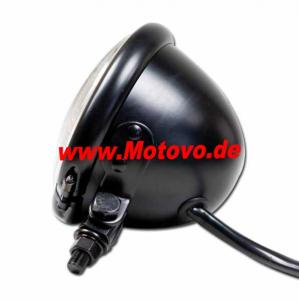 Preview: Hauptscheinwerfer Bates Style 4 1/2 Zoll, schwarz mit Standlicht