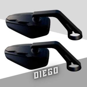 Lenkerendenspiegel "DIEGO 5" in schwarz, Paar