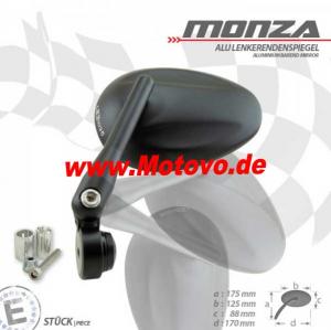 Lenkerendenspiegel Monza in schwarz