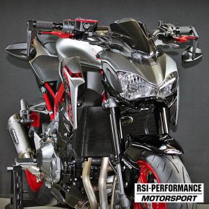 Preview: 1 Paar Lenkerendenspiegel Storm in schwarz M8 Kawasaki