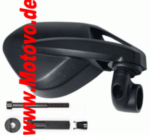 Lenkerendenspiegel VIPER NO SHIELD, 7574, schwarz, rechts