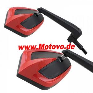 1 Paar Universalspiegel "Move" in rot
