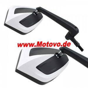 1 Paar Universalspiegel "Move" in weiss