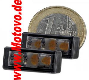 LED-Einbaublinkerset Brick3, getönt, E-geprüft, Paar