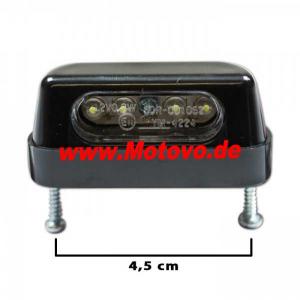 LED-Kennzeichenbeleuchtung "Zest" in schwarz
