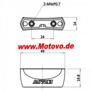 LED-Kennzeichenbeleuchtung Daytona