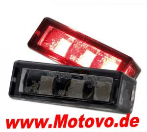 LED Einbaurücklicht Brick3, getönt, E-geprüft, Paar