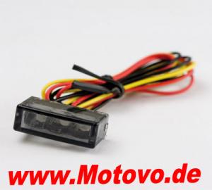 LED Einbaurücklicht Brick3, getönt, E-geprüft, Paar