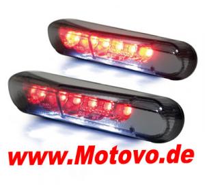 LED Rücklicht Brisk 2, mit Kennzeichenbeleuchtung, getönt