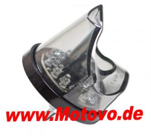 LED-Rücklicht Pipe, schwarz, ohne KZB, getönt