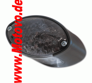 LED-Rücklicht Micro Cat Eye, getönt in schwarz